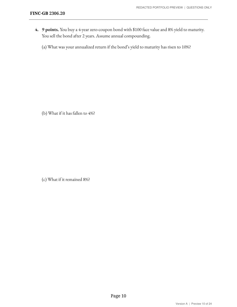 Midterm, version A, page 10