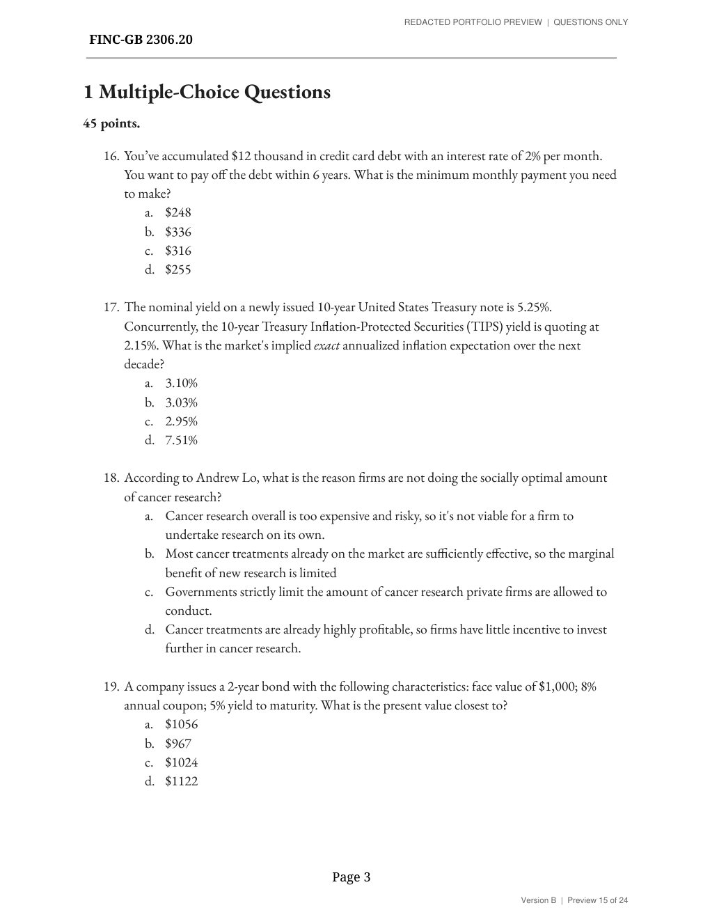 Midterm, version B, page 3
