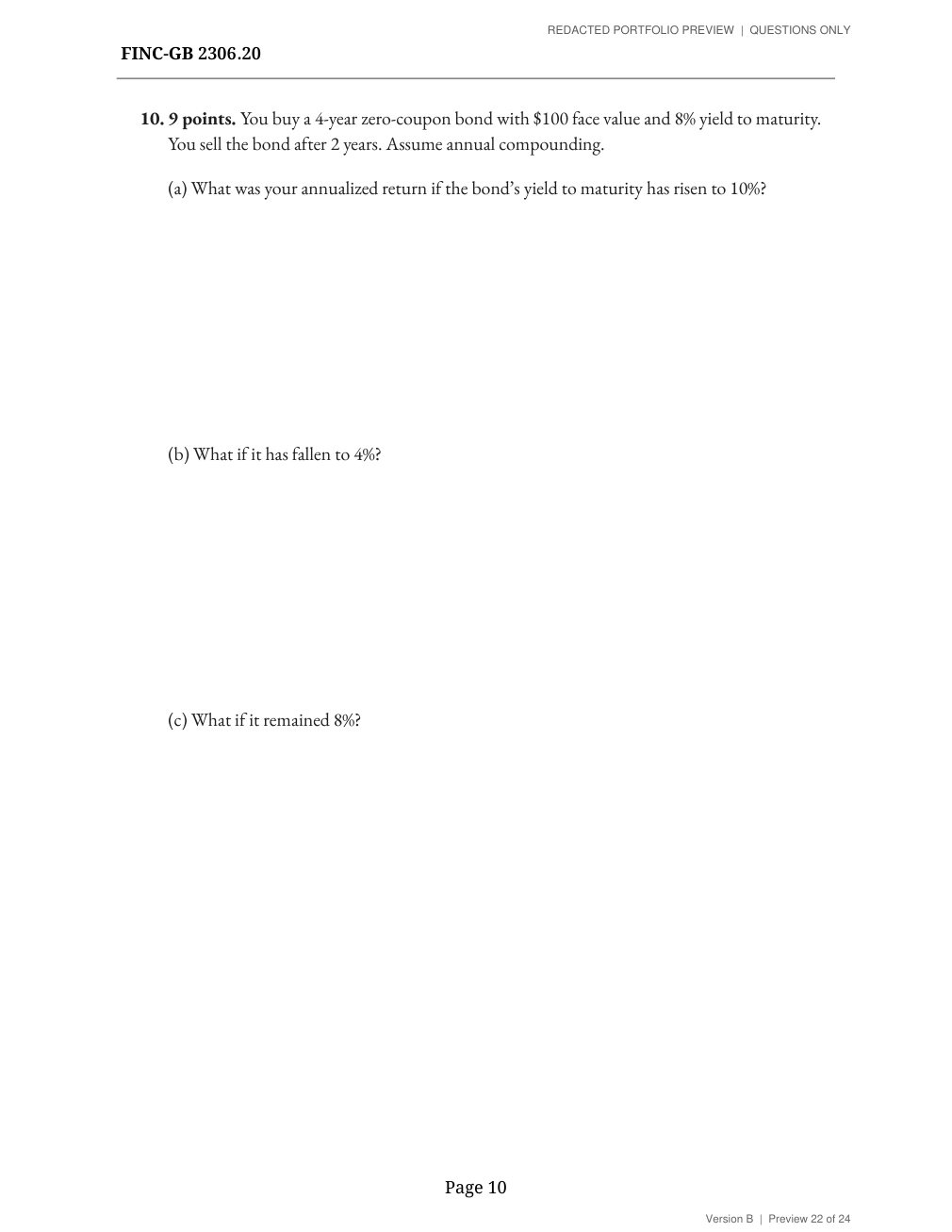 Midterm, version B, page 10
